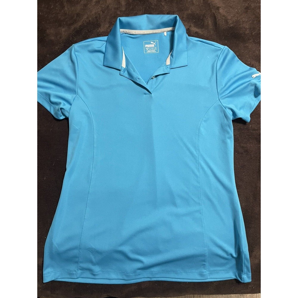 Puma Golf Women’s Blue Shirt Sleeve Shirt Size Large